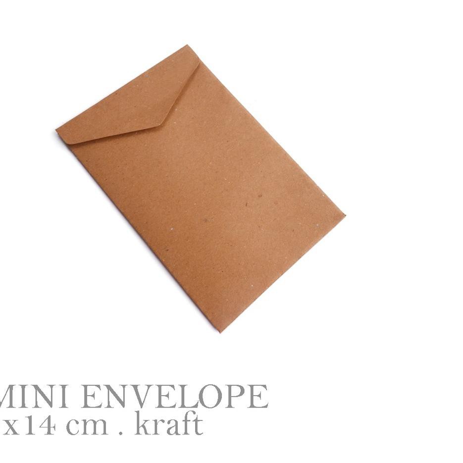 

[ SALE ] [HARGA 10pcs] MINI KRAFT ENVELOPE / AMPLOP MINI / 9 x 14 cm