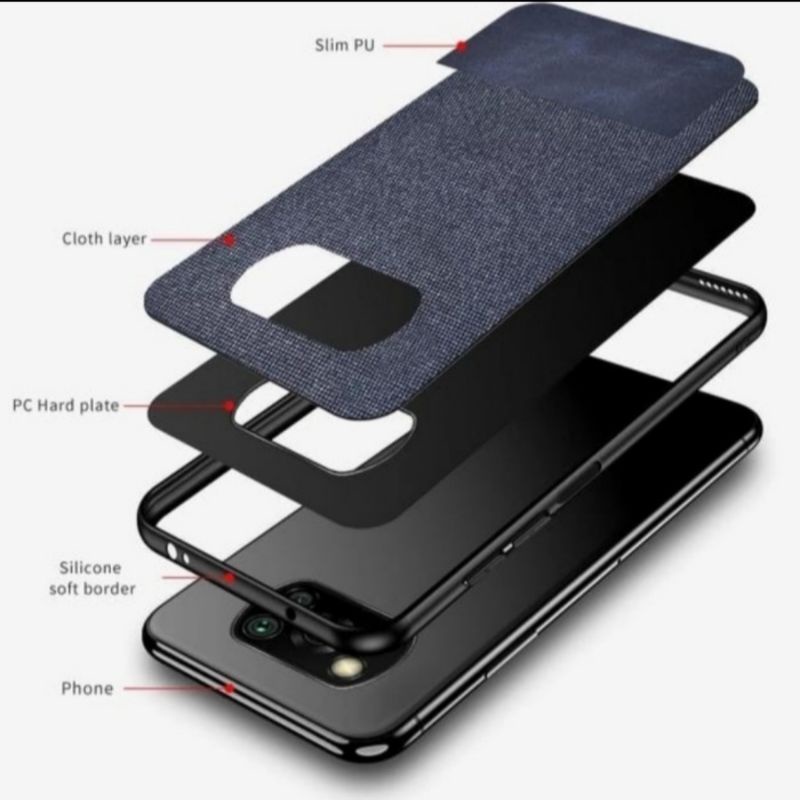 Poco X3 NFC X3 PRO soft case fabric denim premium case