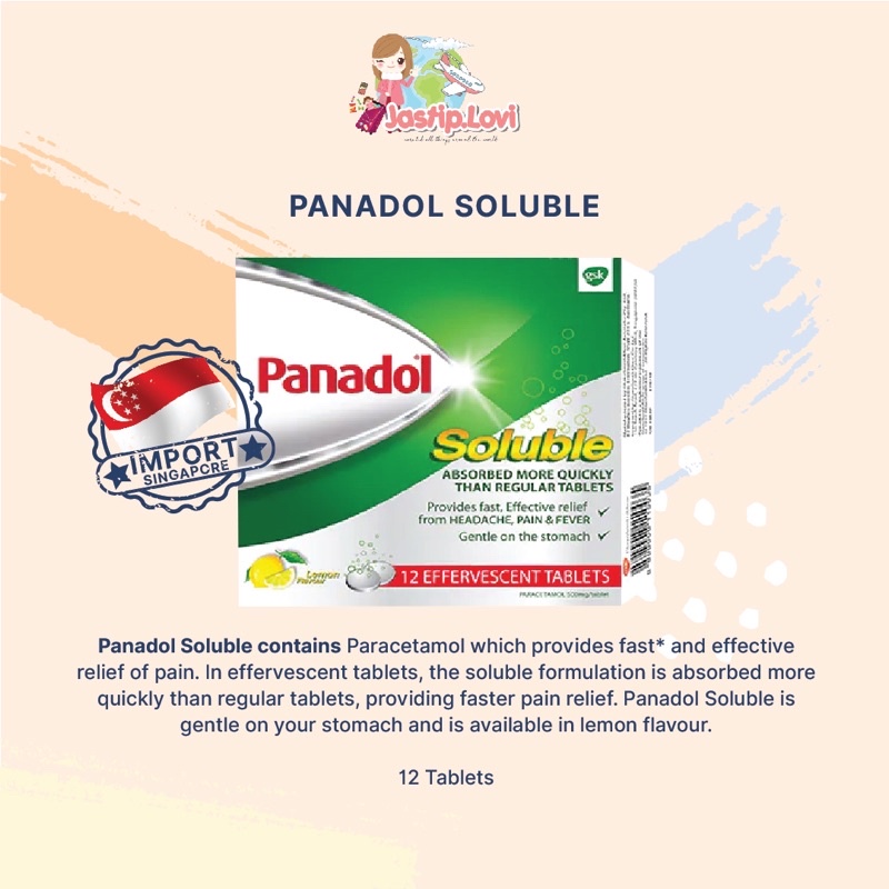 panadol singapore soluble isi 12 tablet