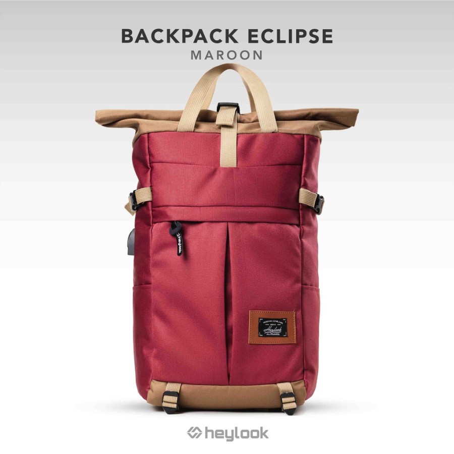 HEYLOOK Project - (Paket Hemat Pelajar) Tas Ransel Wanita Backpack ECLIPSE Tas Punggung Tas Laptop Wanita Tas Sekolah