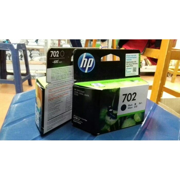 tinta cartridge hp 702 black original