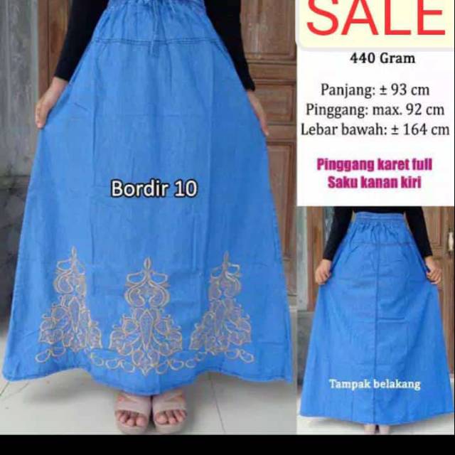ROK JEANS BORDIR