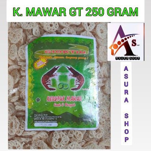 

Kerupuk Mawar GT Mentah 250 Gram