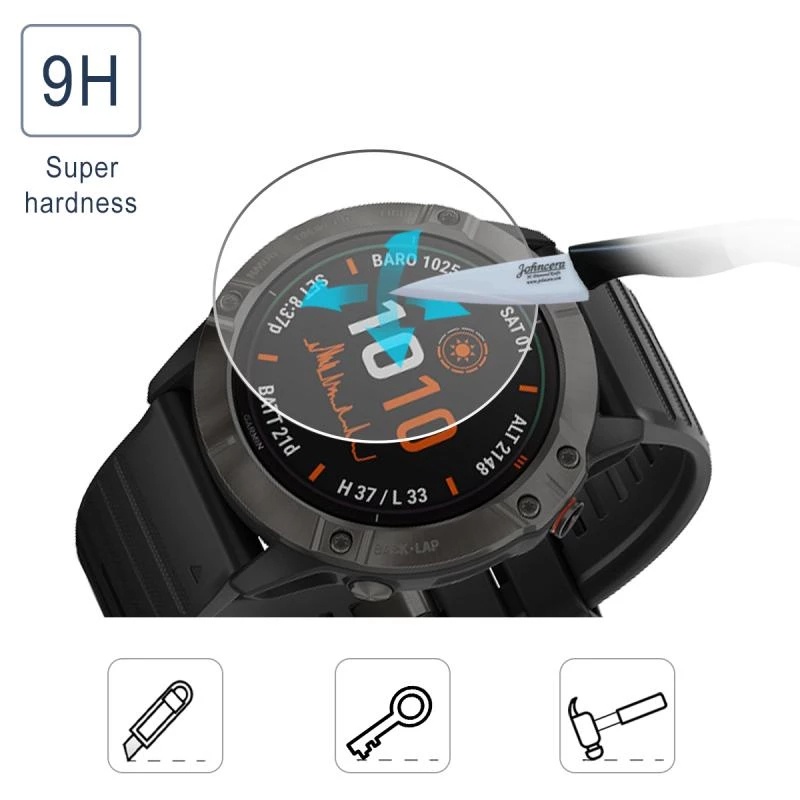 1 / 2pcs Pelindung Layar Tempered Glass HD 9H Untuk Smartwatch Amazfit T-Rex 2