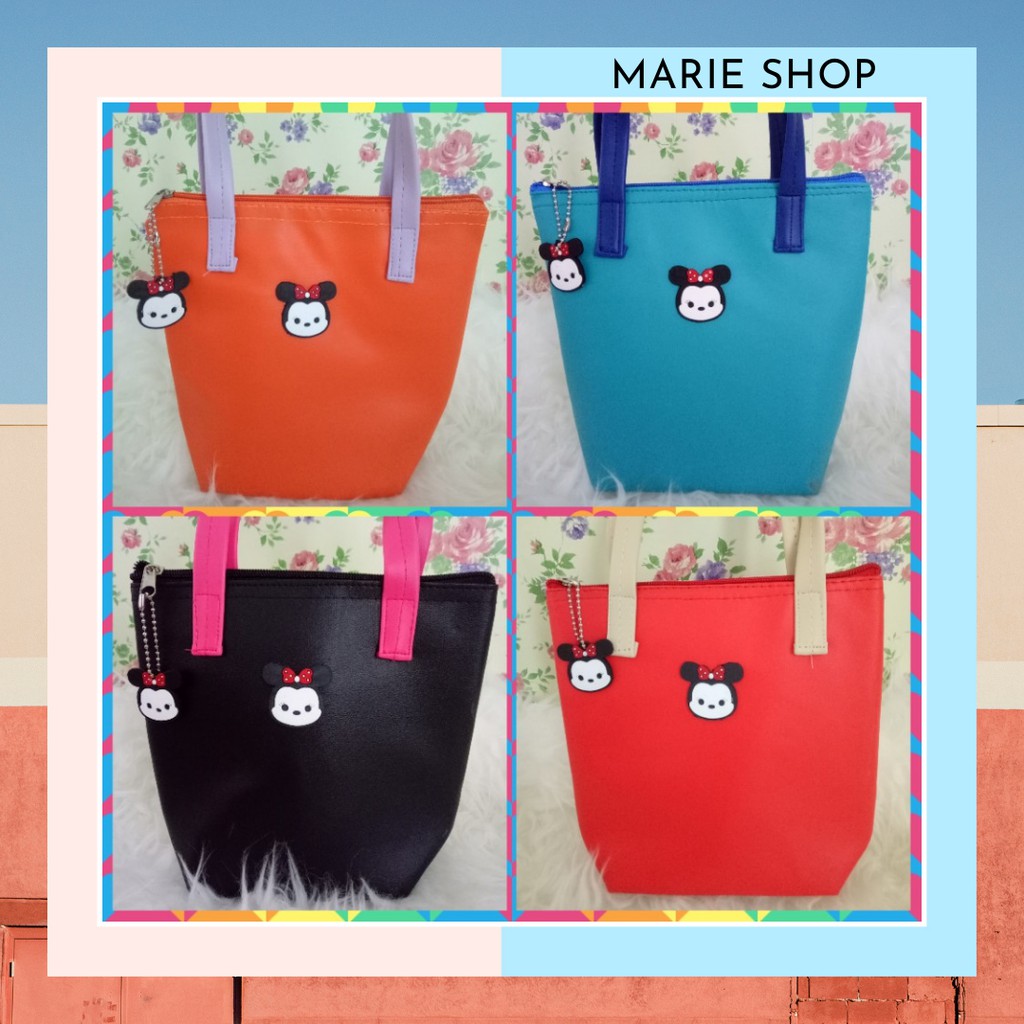 [TSUM TSUM] TOTE BAG/TAS TSUM TSUM/TSUM-TSUM/COLORFULL/ TOTE BAG LUCU