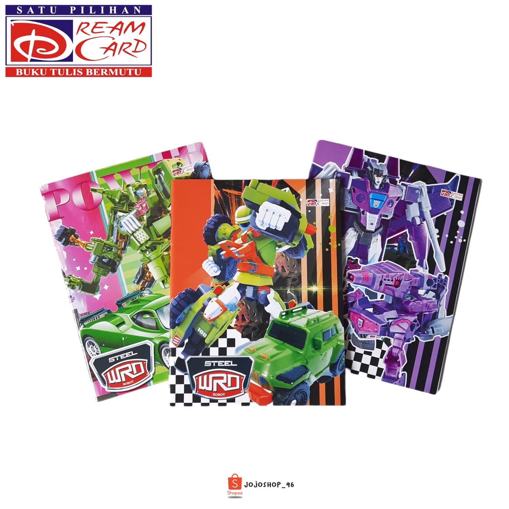 

Buku Tulis DREAMCARD 58 Lembar Buku Tulis Bermutu (10pcs)