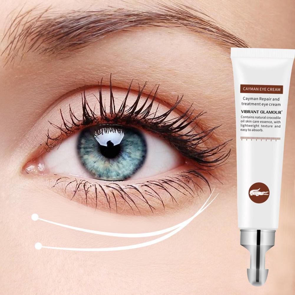 VIBRANT GLAMOUR Anti Eye Serum Hyaluronic Acid Remover Dark Circles Eye Cream Crocodile Against Puff
