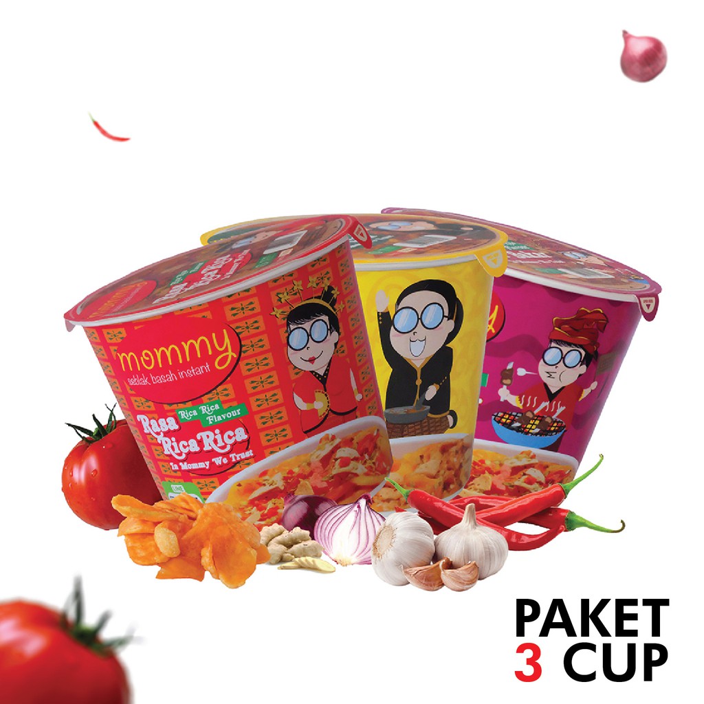 Mommyindo Seblak Basah Instan Mommy Paket 3 Cup