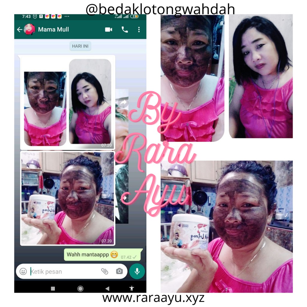 Lulur Pemutih Badan Bedak Lotong Wahdah