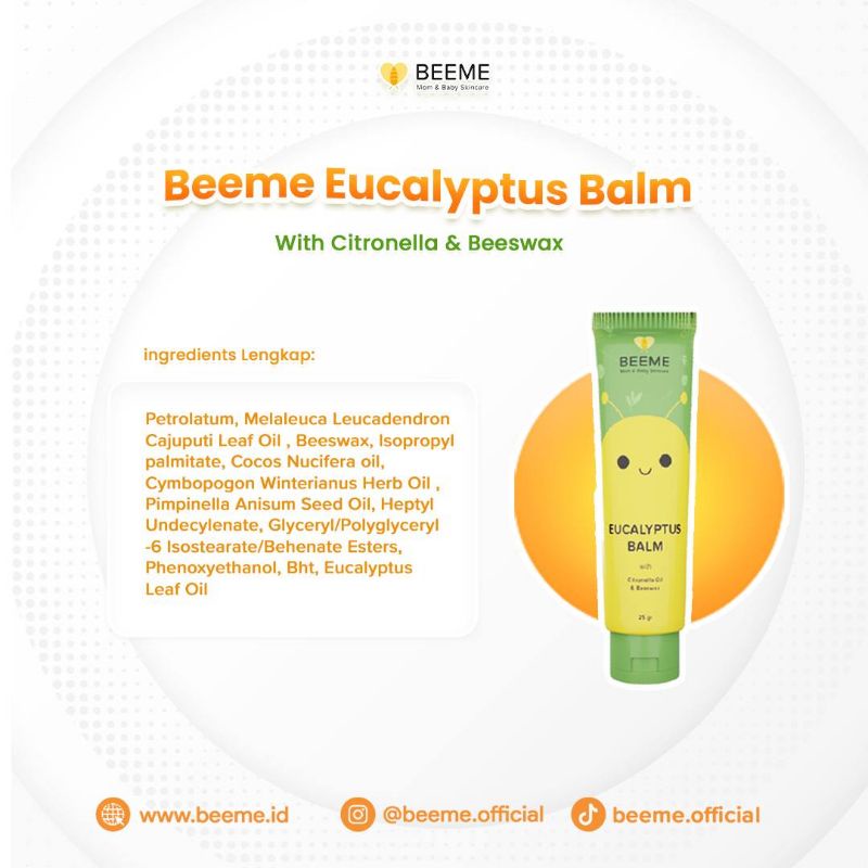 BEEME Eucalyptus Balm Anti Nyamuk READY