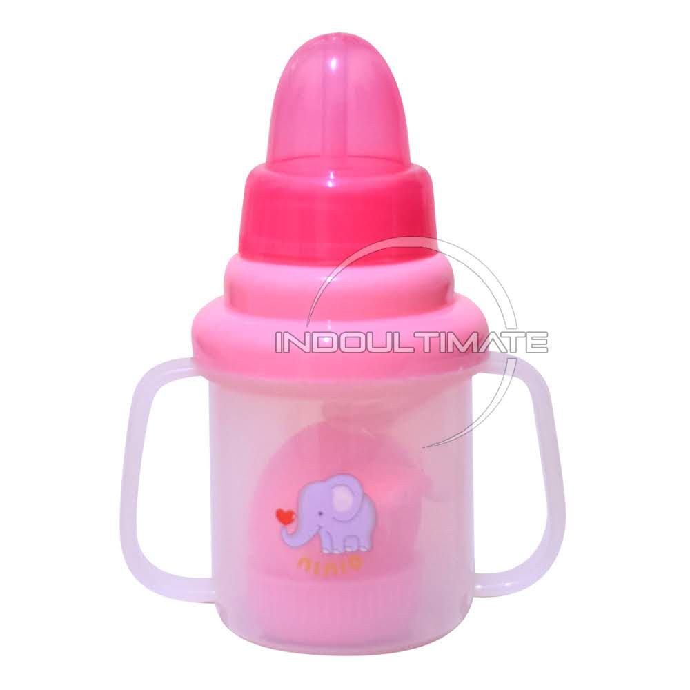 Botol Minum Bayi Training Cup 3in1 Ninio Dot Baby Botol Bayi Tempat Minum Bayi BY BTL-08