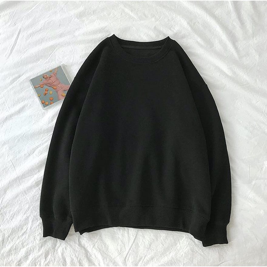 BEFAST - ZEC OOTD Sweater OLIVE / FLSW XXL Basic Sweater Fleece Oversize / Pakaian Wanita / Sweater Oversize / Fashion Wanita Santai / Sweater Polos / Keluaran Terbaru / OOTD Wania ALa Korean Style