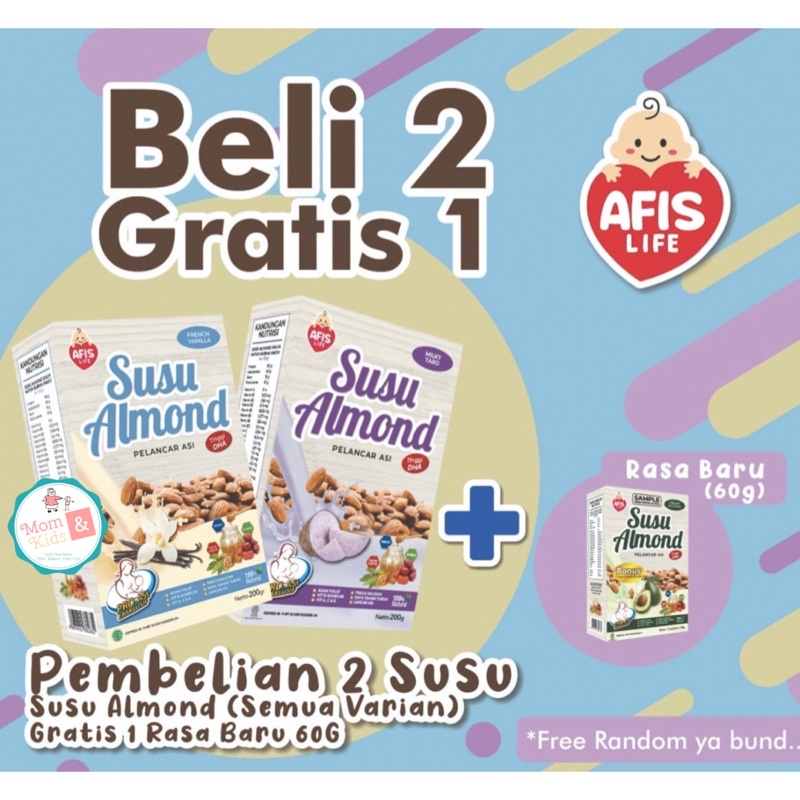 AFIS Life Susu Almond Pelancar ASI Booster 200gr