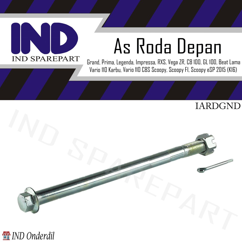 As-Mur Roda Depan Beat Lama/Vario 110 Karbu-CBS/Scoopy-FI-F1-eSP 2015