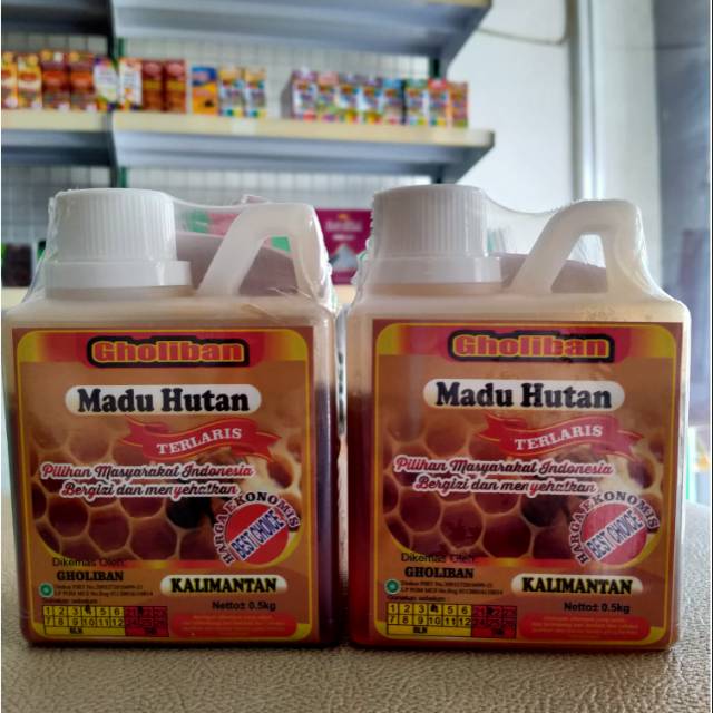 

Madu Gholiban 500 gram plus bee pollen dan royal jelly
