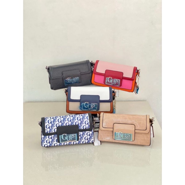 Guess Lexi Baguette Bag Original / Tas Guess Original / Guess Handbag