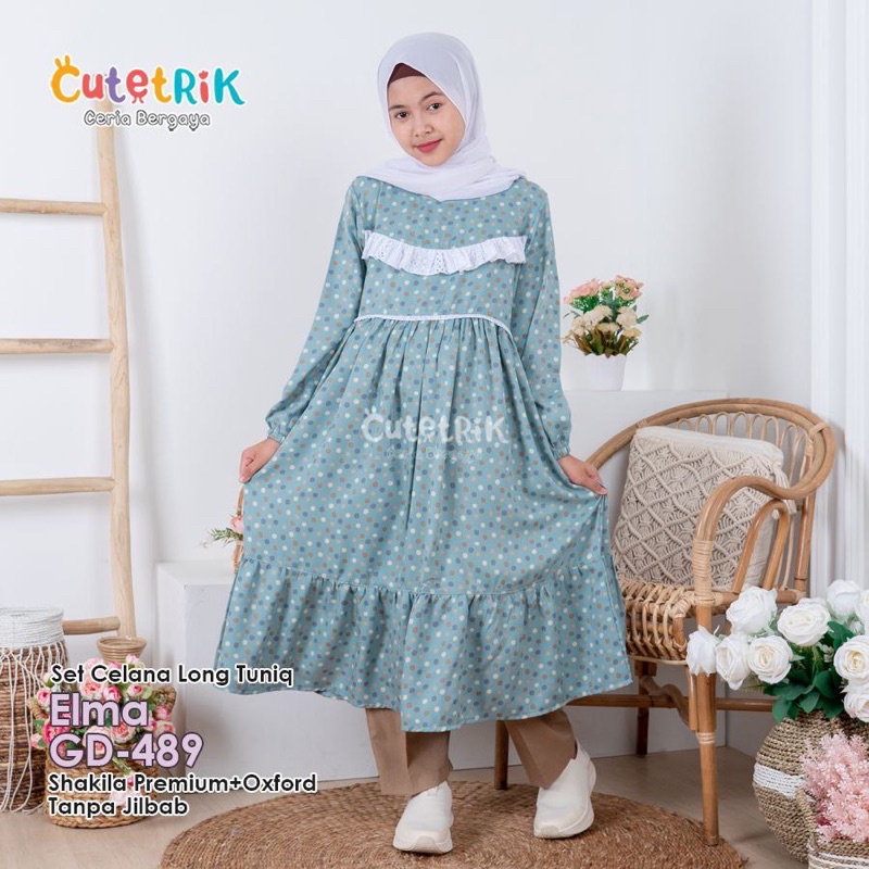 [Ready Stok] Setelan Celana Long Tunik Elma