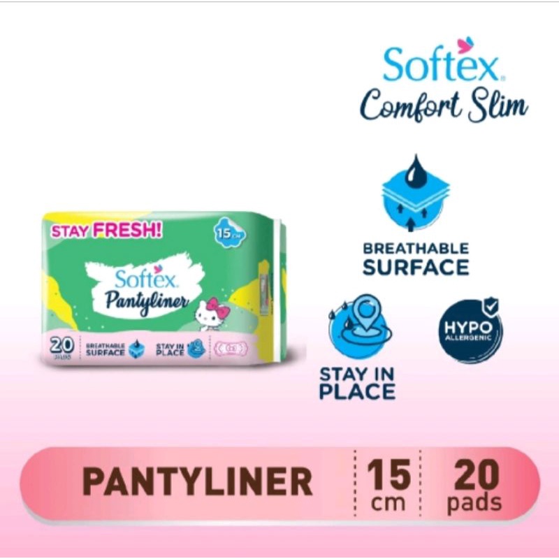 Softex Pantyliner Forever Fresh Hello Kitty 20s