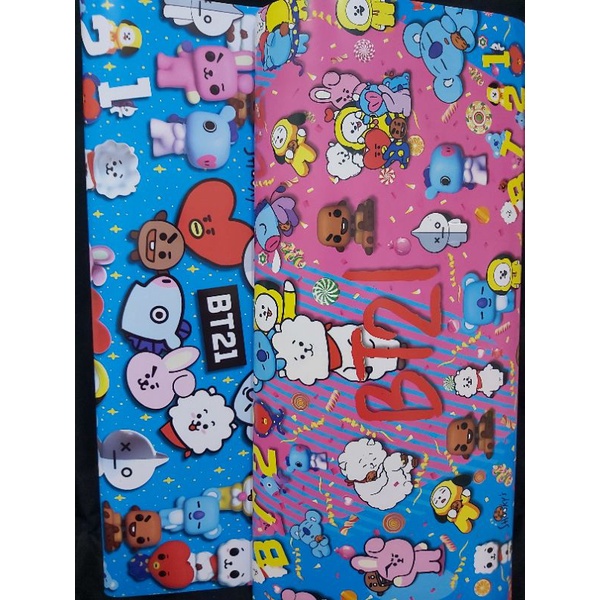 

kertas kado BTS BT21 (10 lembar)