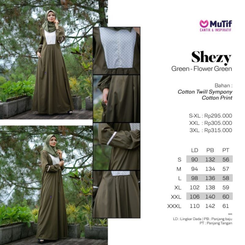 GAMIS MUTIF SHEZY GREEN SAN BROWN