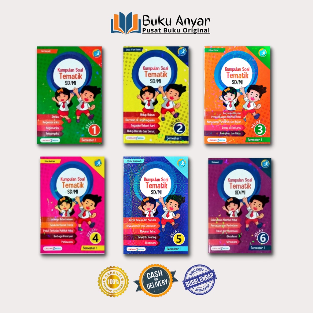 KUMPULAN SOAL TEMATIK SD/MI KELAS 1 2 3 4 5 6 SEMESTER 1