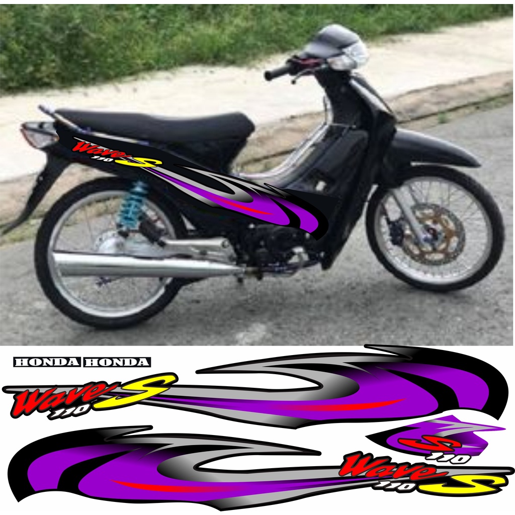 STRIPING STIKER VARIASI SUPRA FIT SUPRA X WAVE 100 S