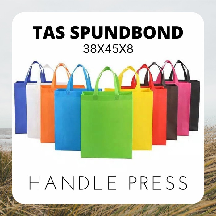 

NEW Goodie Bag | Tas Spundbond Polos | 38 x 45 x 8 cm | Harga Lusinan