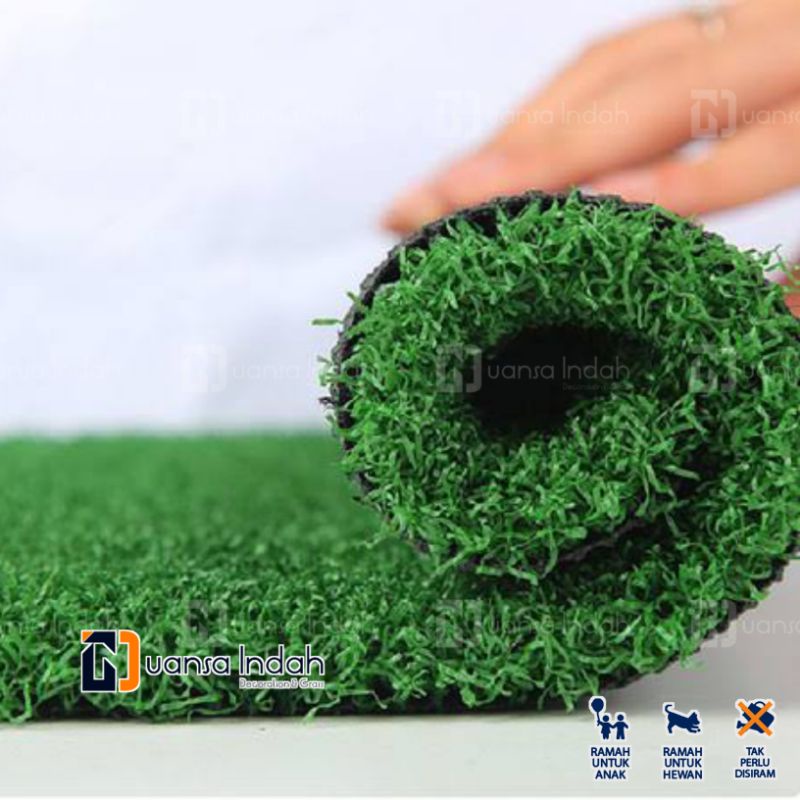 rumput sintetis type golf premium ukuran 50x100 cm