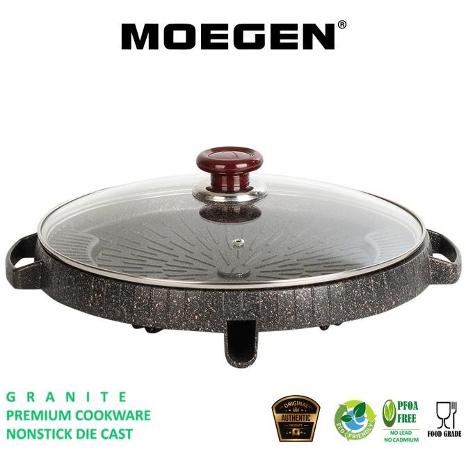 bulgogi pan 32 cm MOEGEN / alat panggangan BBQ / marble grill