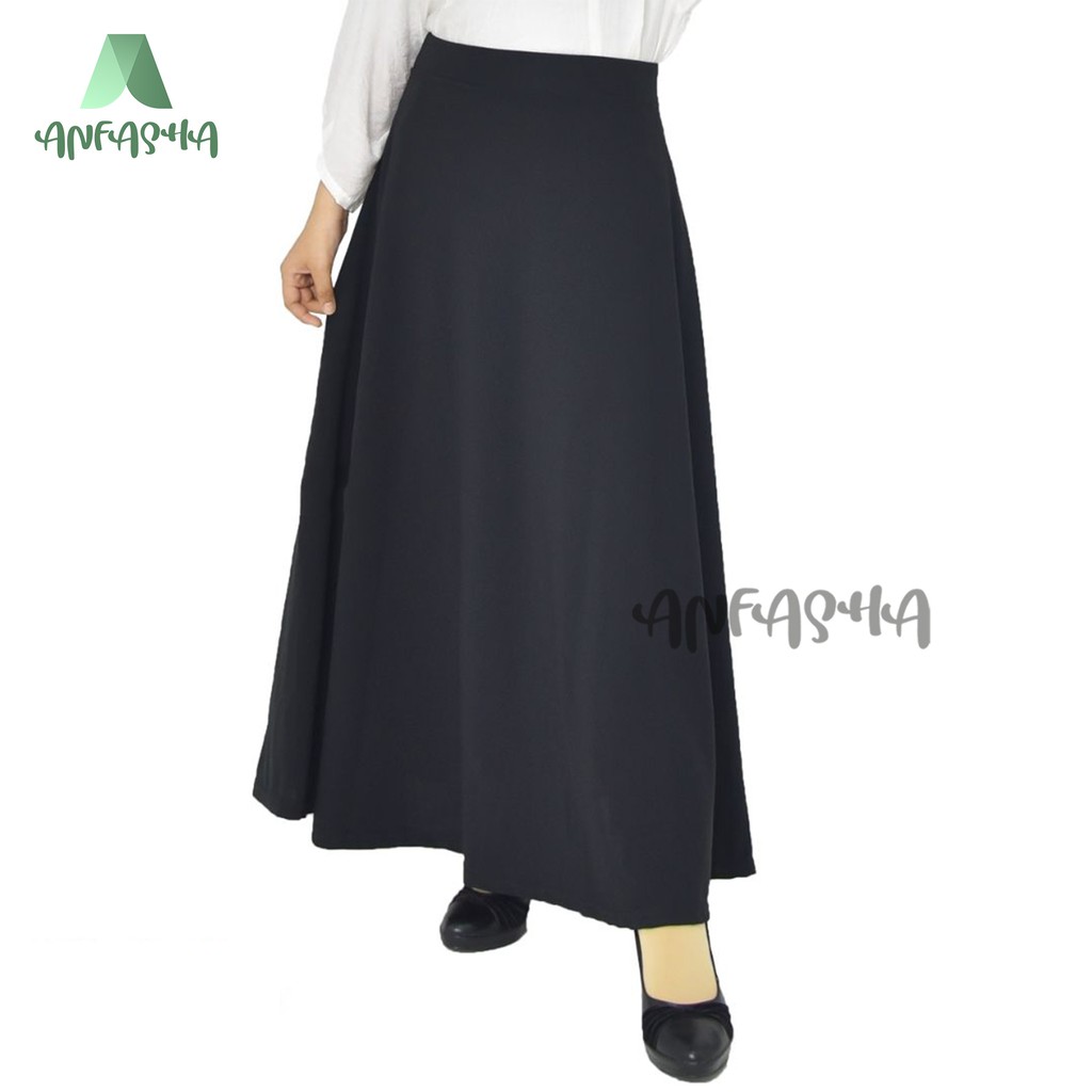 ROK WAFFLE LEBAR = Rok waffle  lebar payung premium basic mode material waffle crap BY TOKO ANFASHA-7