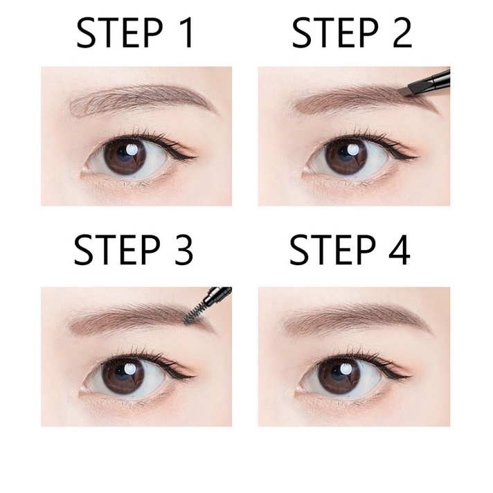 LAMEILA 809 BERKEPALA DUA AUTOBROW EYEBROW PENCIL WATERPROOF &amp; LONG LASTING