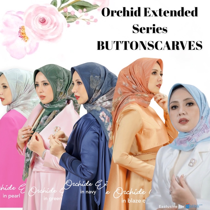 Orchid Extended Series Sarsof x Buttonscarves