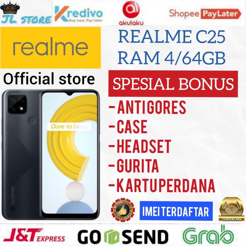 REALME C25 RAM 4GB 64GB GARANSI RESMI REALME
