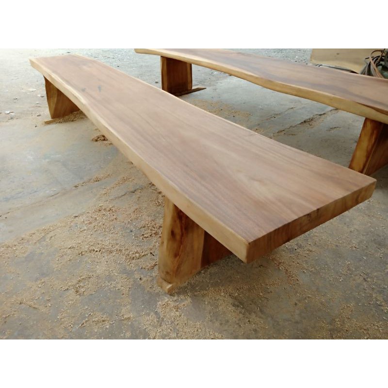 bench/bangku natural solid kayu trembesi