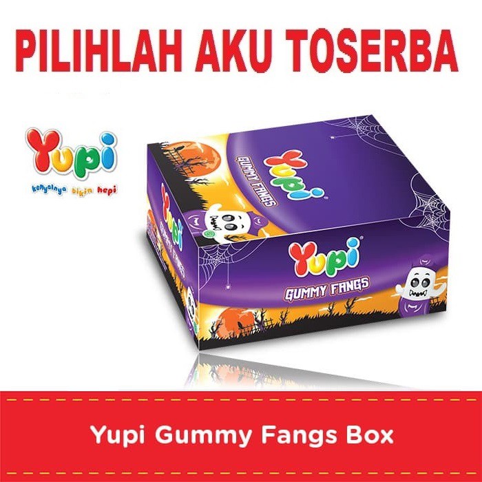 YUPI GUMMY FANGS isi 24 PCS - ( HARGA PER BOX )