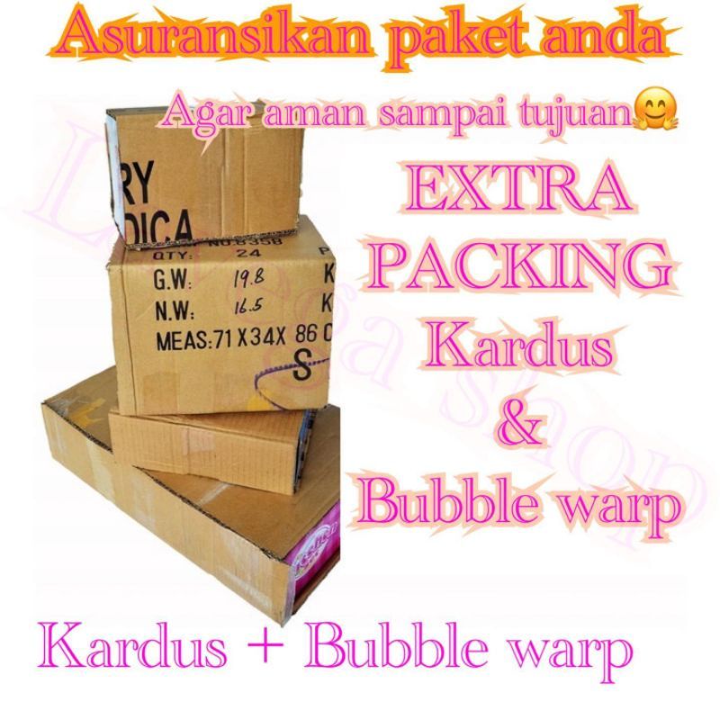 

0PACKING BUBBLE DAN DUS TAMBAHAN / Packing Tambahan