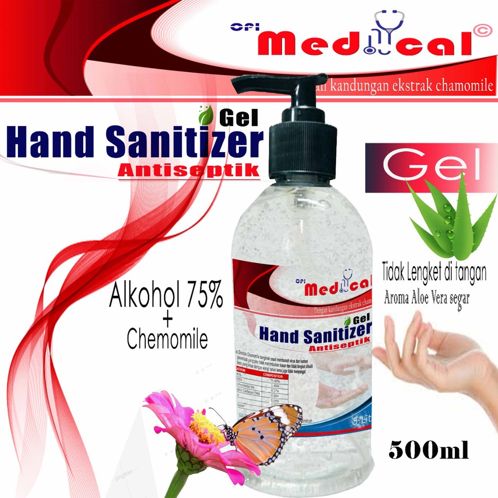 hand sanitizer gel | hand sanitizer 1 liter | hand sanitizer 500ml medical red 75%(OC)