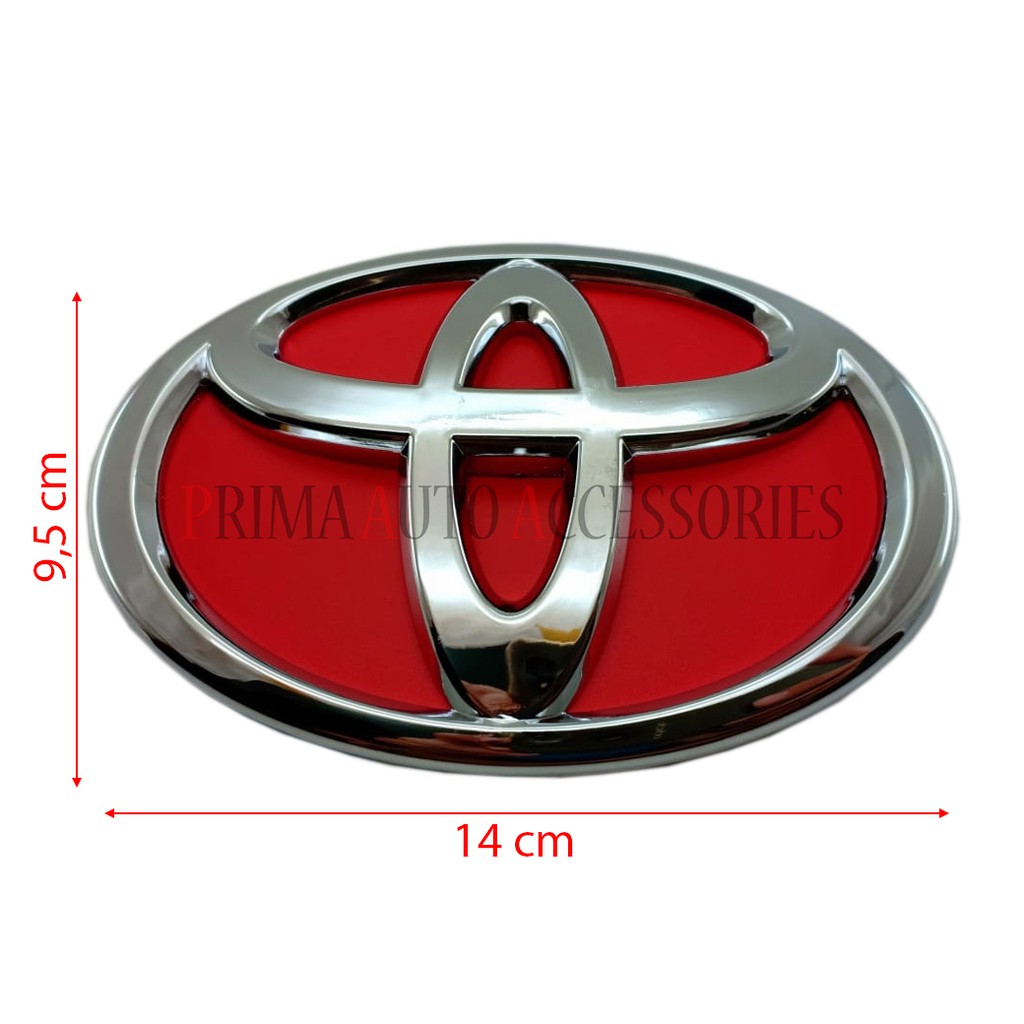 Emblem Logo Mobil TOYOTA 14 cm