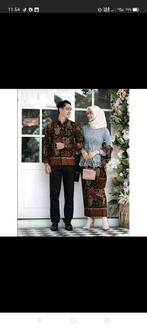 Batik Couple Aziza Tulle Mutiara | Batik Alisha Terbaru Murah | Sarasvati Store