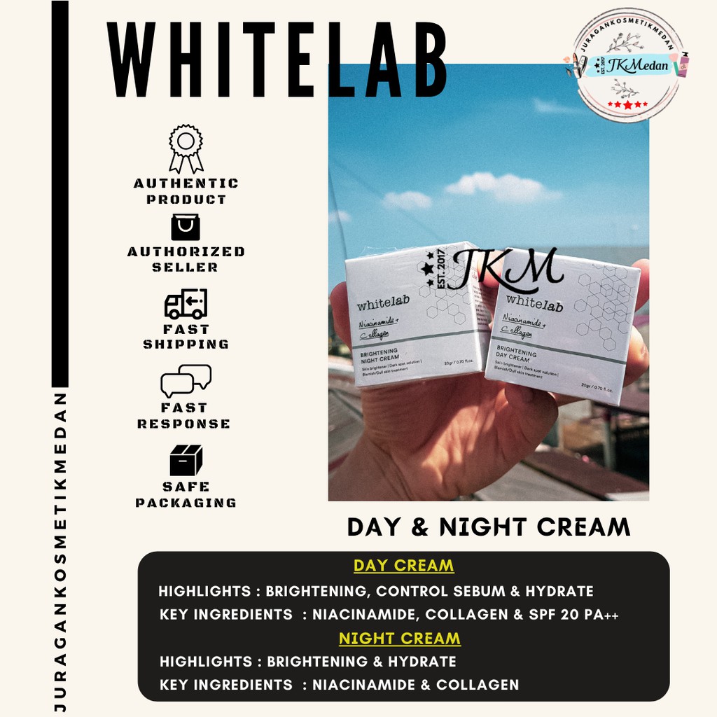Whitelab Brightening Day Cream Whitelab Brightening Night Cream Whitelab Day Cream Night Cream