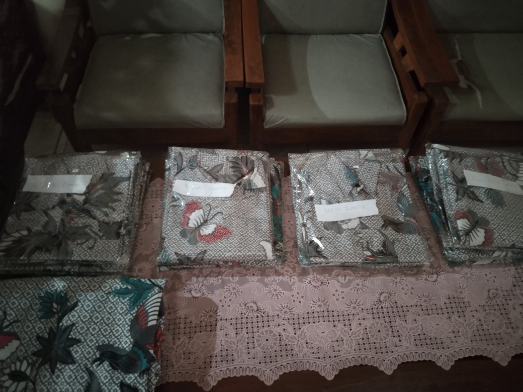 Batik Couple Keluarga Sania Ruffle Ori Ndoro Jowi Dnt Cendrawasih Kupu