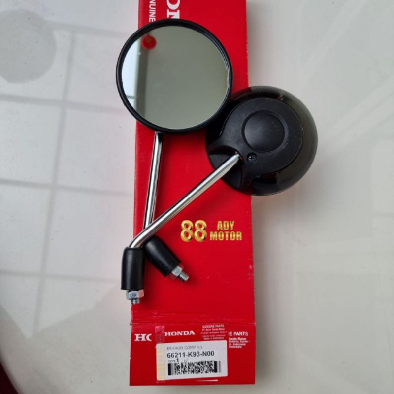 Kaca Spion Scoopy warna Hitam Beat, Vario, Spacy Drat Original Honda AHM