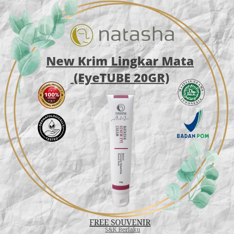 Natasha Eye Dark Circle Cream| krim lingkar mata pencerah lingkar mata anti agging mata panda kantun