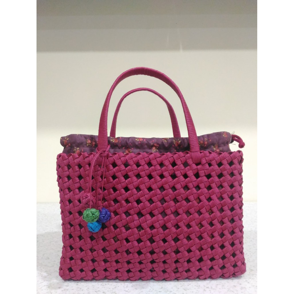 

Tas Anyaman Weaving Basket Kertas Jepang