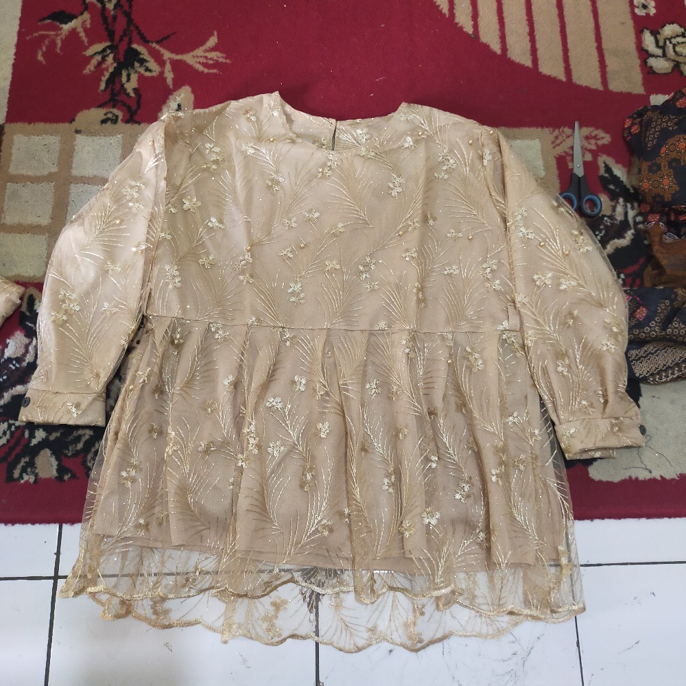 Shopashop Solo Batik Kebaya Couple Aziza Tulle Mutiara