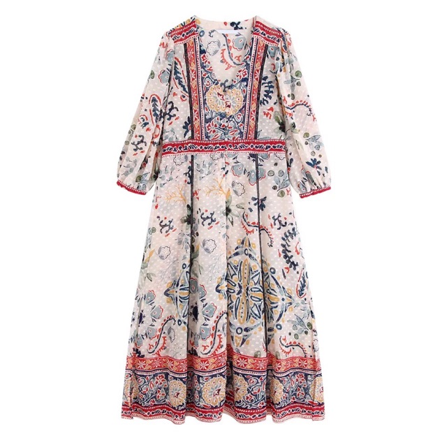 zara bohemian dress