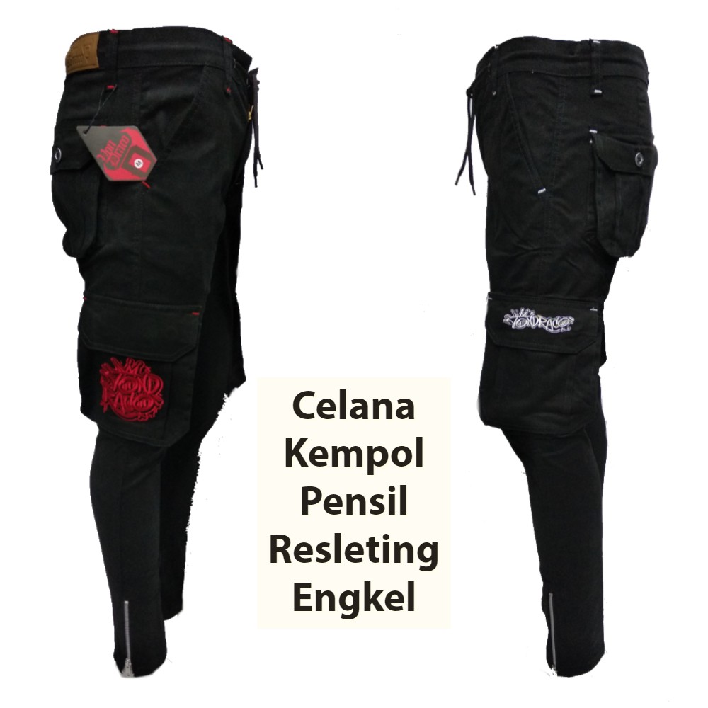  Celana  Cargo  Panjang Kempol Panjang PDL Pensil Skinny  