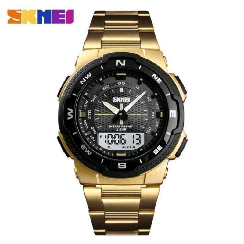 SKMEI 1370 Jam Tangan Pria Analog Digital Anti Air Dualtime