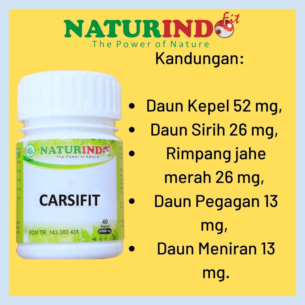 Carsifit Naturindo Obat Herbal Stroke Ringan Obat Stroke Ampuh Struk Obat Stroke Obat Struk Ampuh-1