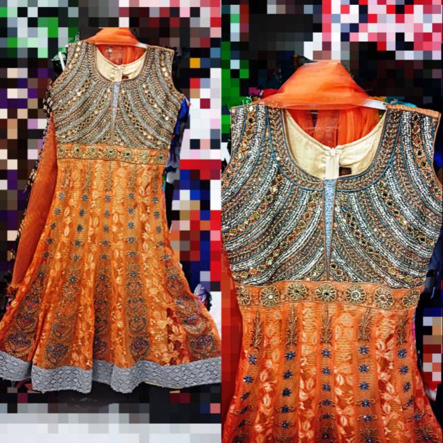 Dress gamis india anak. Baju india anak impor. Baju pesta anak.  Abaya india anak . Baju muslim.